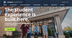Desktop Screenshot of campusapartments.com