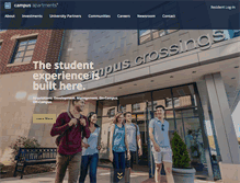 Tablet Screenshot of campusapartments.com